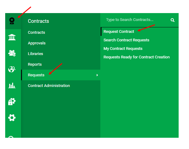 Picture to show selections in TCM_Requests